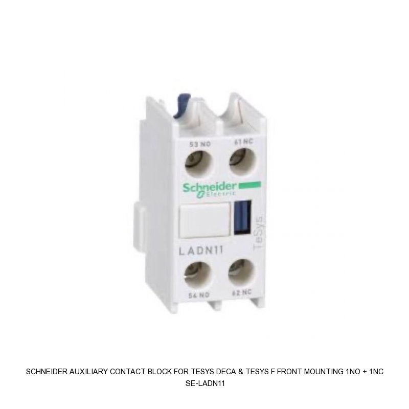 Schneider Electric AUXILIARY CONTACT BLOCK FOR TESYS DECA & TESYS F FRONT MOUNTING 1NO + 1NC