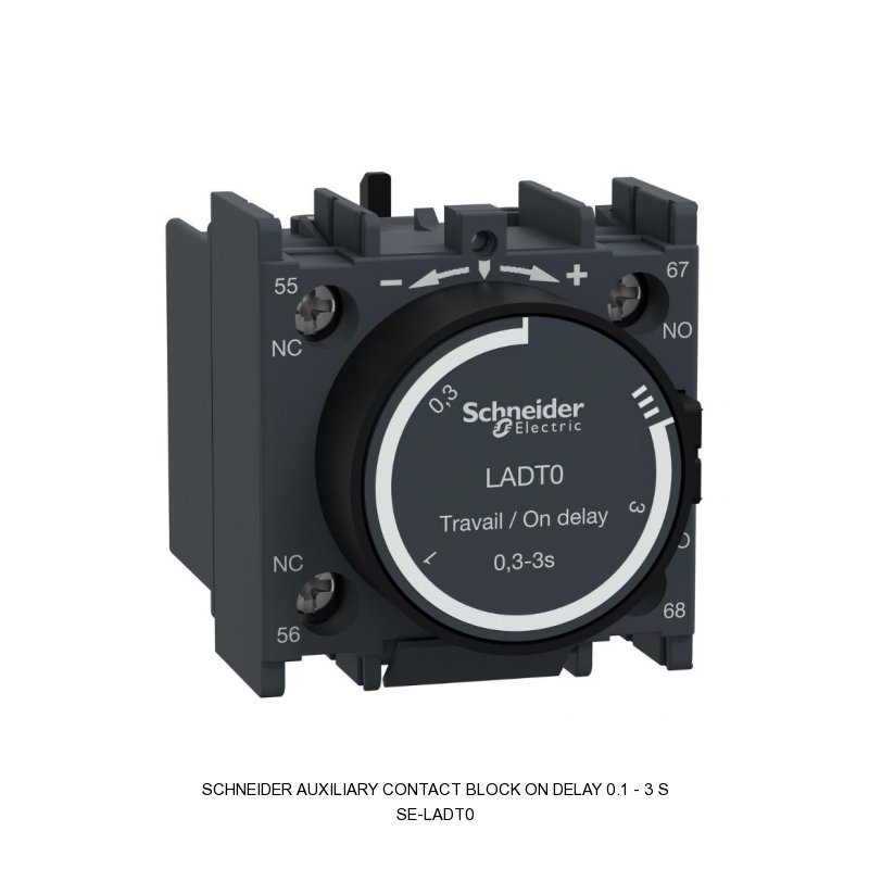 Schneider Electric AUXILIARY CONTACT BLOCK ON DELAY 0.1 - 3 S