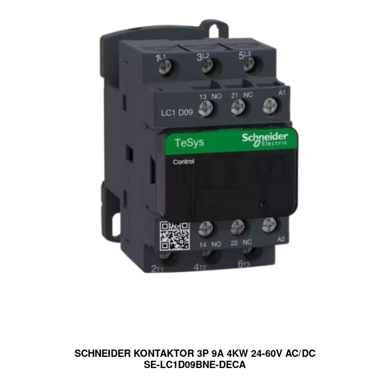 Schneider Electric Kontaktor 3P 9A 4kW 24-60V AC/DC