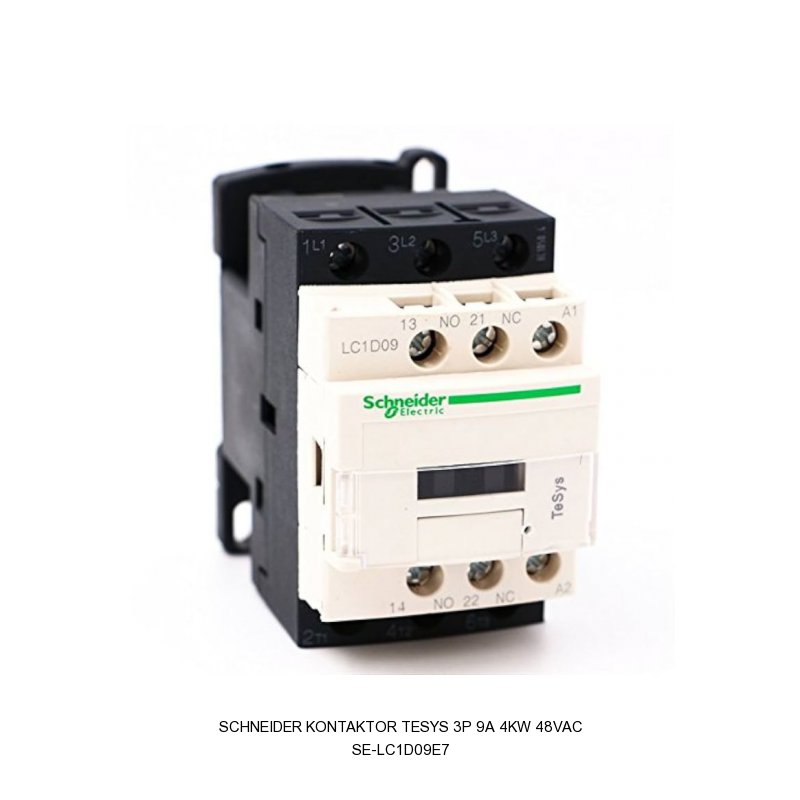 Schneider Electric Kontaktor TeSys 3P 9A 4kW 48VAC