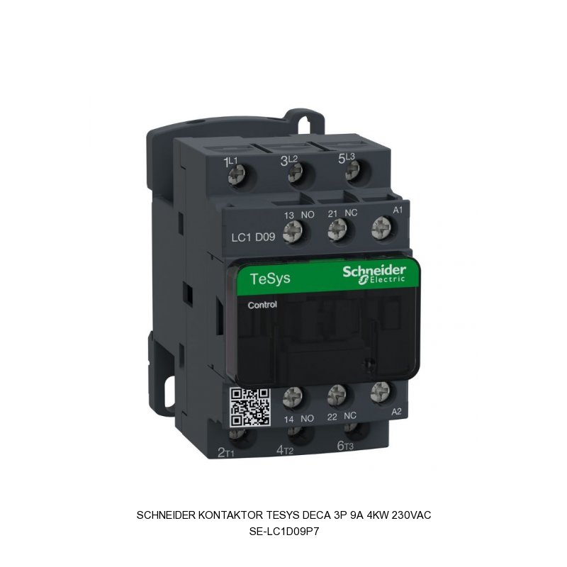 Schneider Electric Kontaktor TeSys Deca 3P 9A 4kW 230VAC