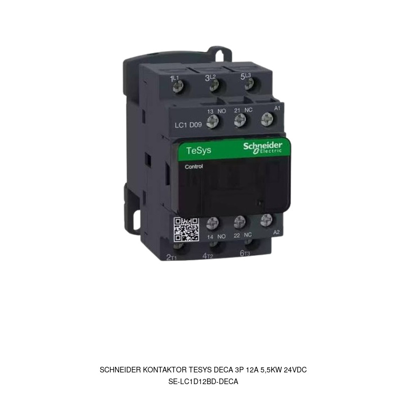 Schneider Electric Kontaktor TeSys Deca 3P 12A 5,5kW 24VDC