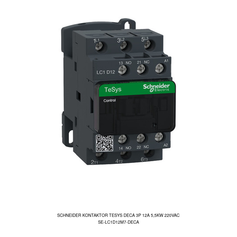 Schneider Electric Kontaktor TeSys Deca 3P 12A 5,5kW 220VAC