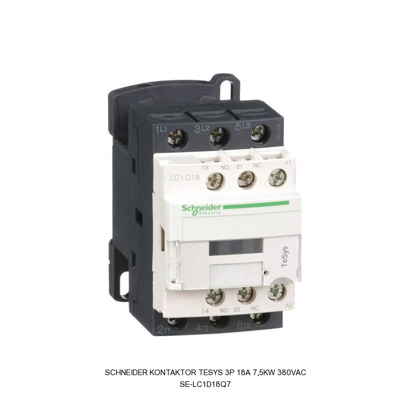 Schneider Electric Kontaktor TeSys 3P 18A 7,5kW 380VAC