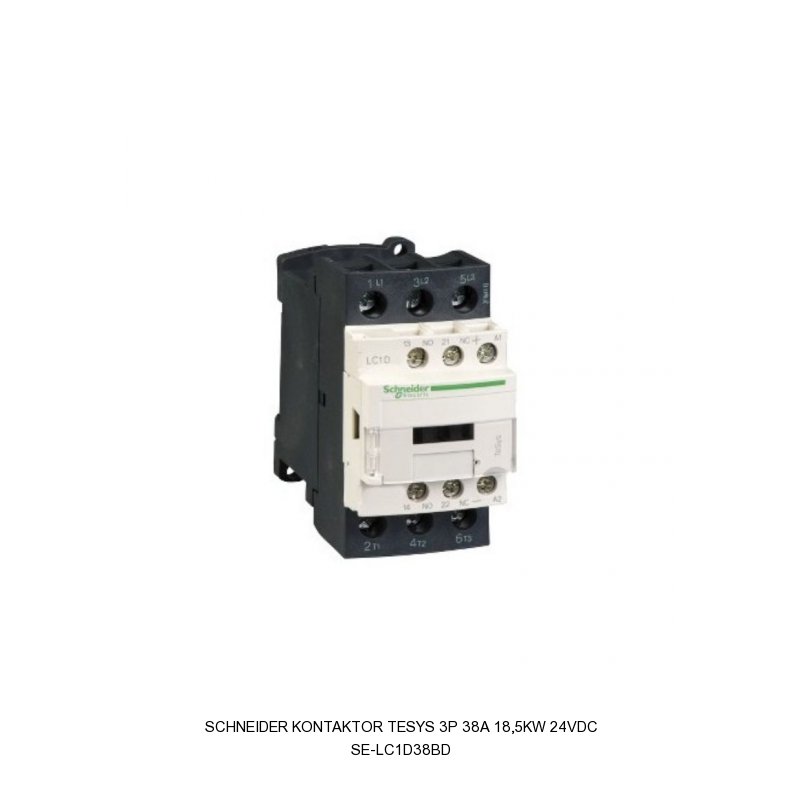 Schneider Electric Kontaktor TeSys Deca 3P 38A 18,5kW 24VDC