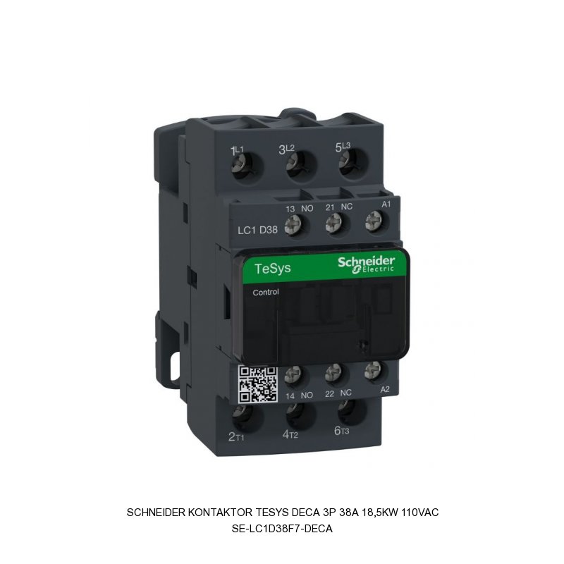 Schneider Electric Kontaktor TeSys Deca 3P 38A 18,5kW 110VAC