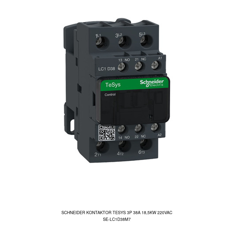Schneider Electric Kontaktor TeSys Deca 3P 38A 18,5kW 220VAC