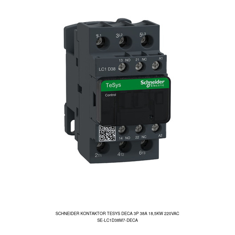 Schneider Electric Kontaktor TeSys Deca 3P 38A 18,5kW 220VAC