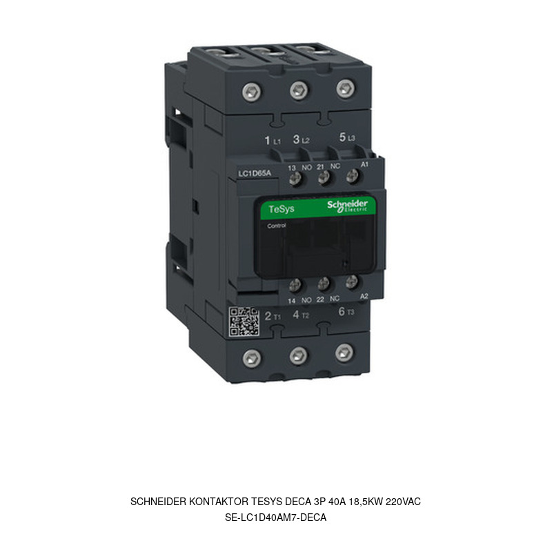 Schneider Electric Kontaktor TeSys Deca 3P 40A 18,5kW 220VAC