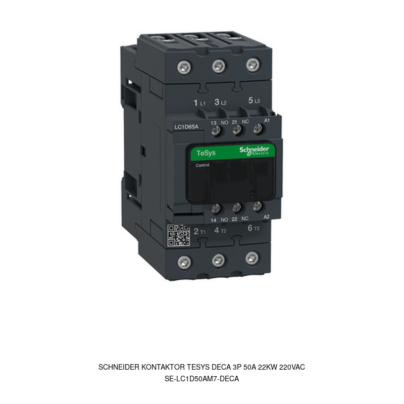 Schneider Electric Kontaktor TeSys Deca 3P 50A 22kW 220VAC