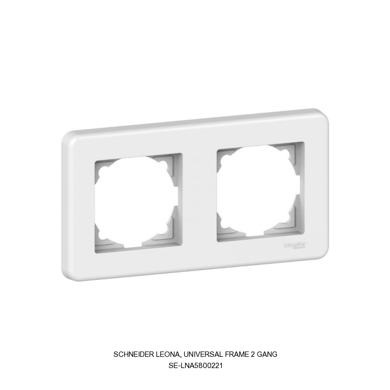 Schneider Electric Leona, universal frame 2 gang