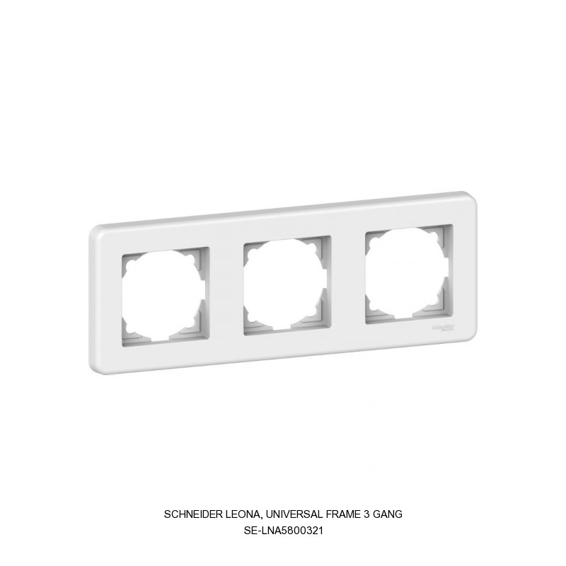 Schneider Electric Leona, universal frame 3 gang