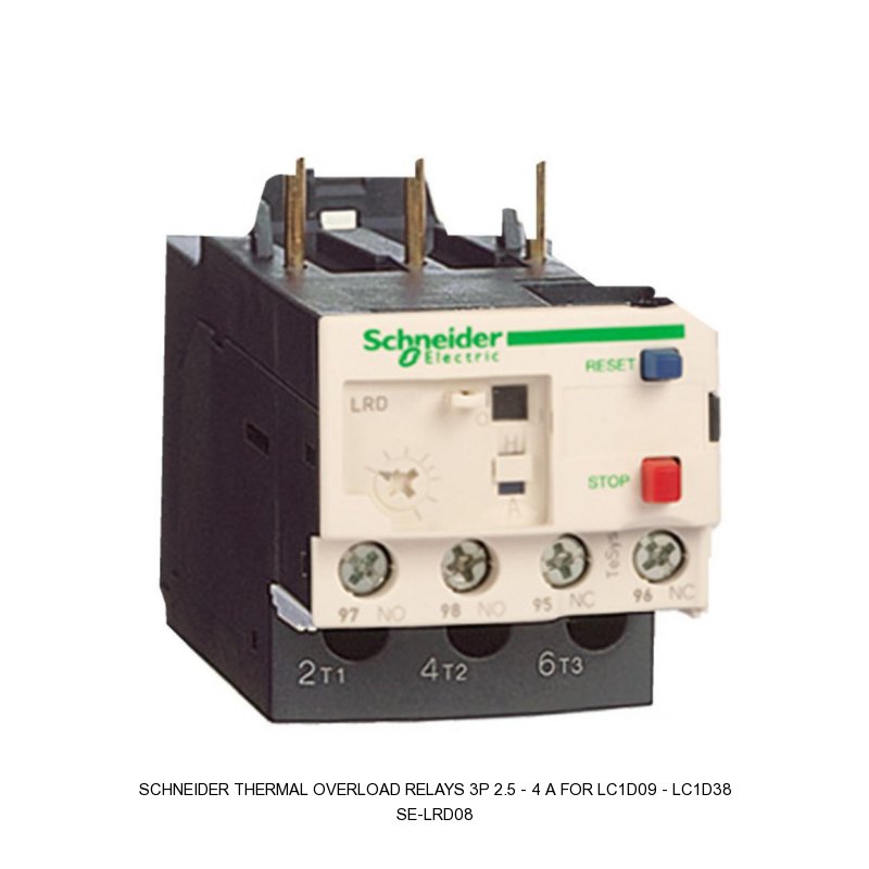 Schneider Electric THERMAL OVERLOAD RELAYS 3P 2.5 - 4 A FOR LC1D09 - LC1D38