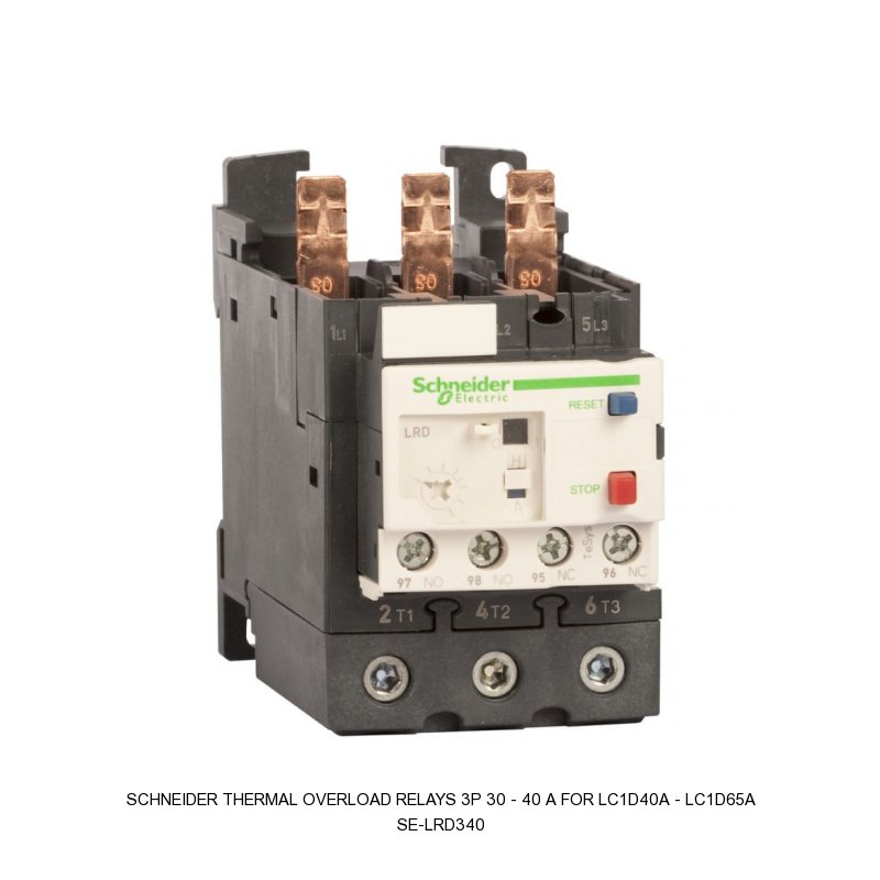 Schneider Electric THERMAL OVERLOAD RELAYS 3P 30 - 40 A FOR LC1D40A - LC1D65A