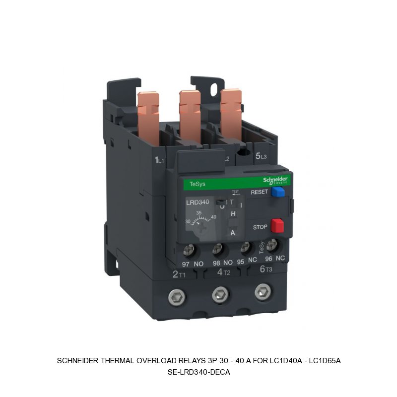Schneider Electric THERMAL OVERLOAD RELAYS 3P 30 - 40 A FOR LC1D40A - LC1D65A