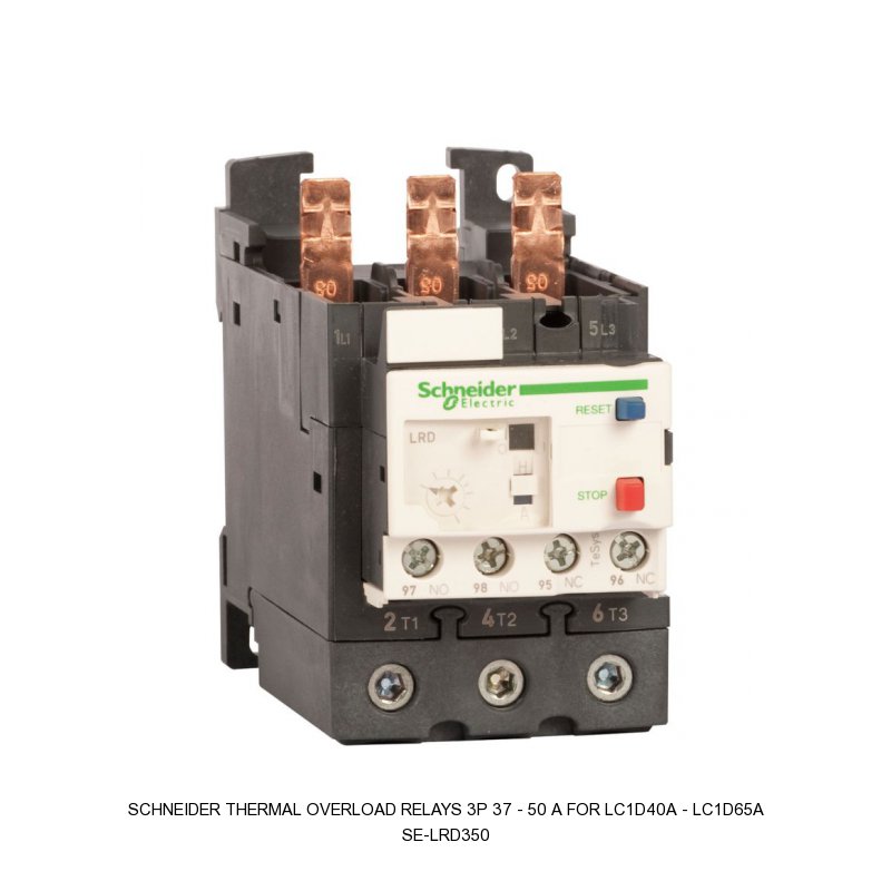 Schneider Electric THERMAL OVERLOAD RELAYS 3P 37 - 50 A FOR LC1D40A - LC1D65A