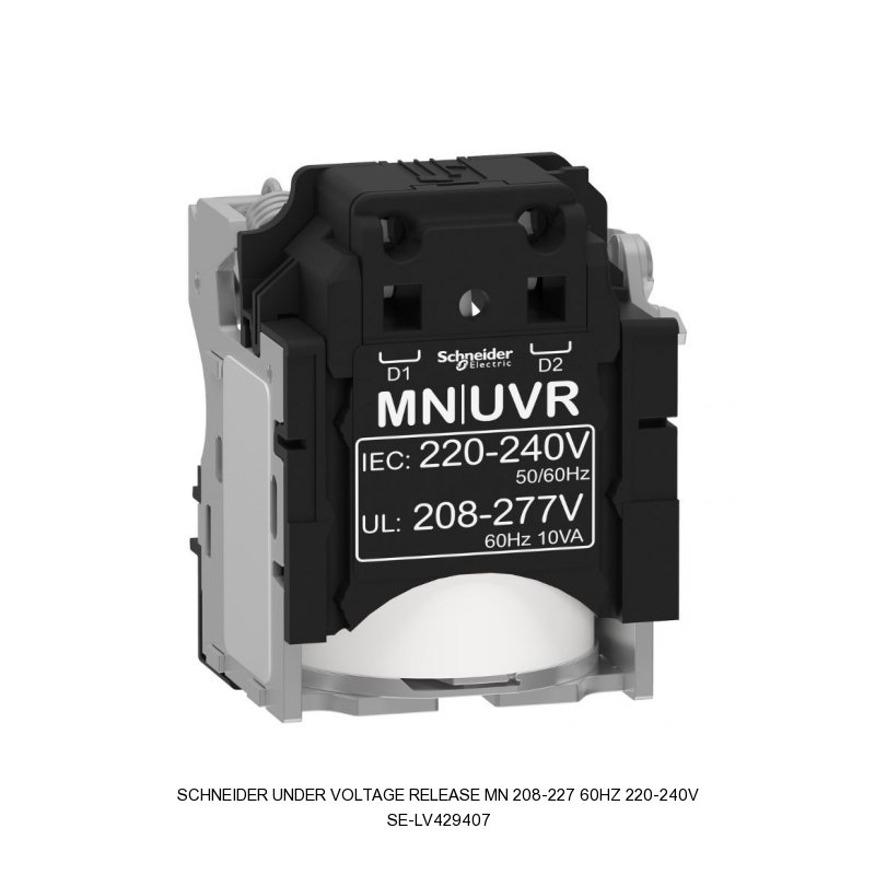 Schneider Electric Under Voltage Release MN 208-227 60Hz 220-240V