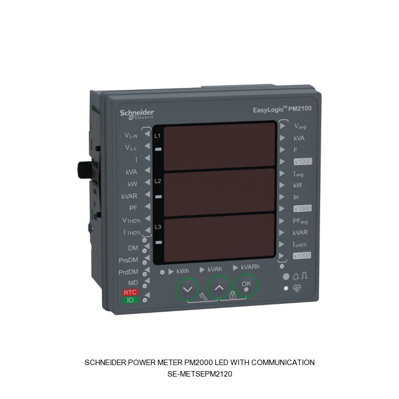 Schneider Electric POWER METER PM2000 LED WITH COMMUNICATION