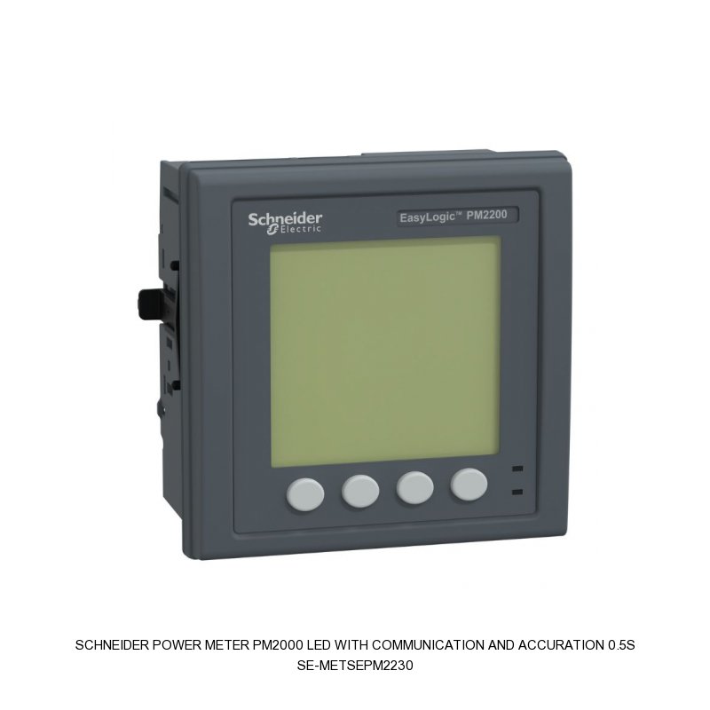 Schneider Electric POWER METER PM2000 LED WITH COMMUNICATION AND ACCURATION 0.5S