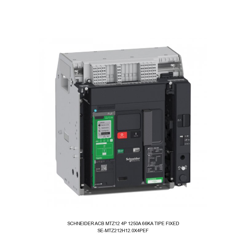 Schneider Electric ACB MTZ12 4P 1250A 66kA Tipe Fixed