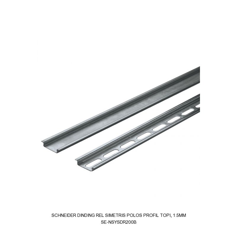 Schneider Electric Dinding rel simetris polos profil topi, 1.5mm