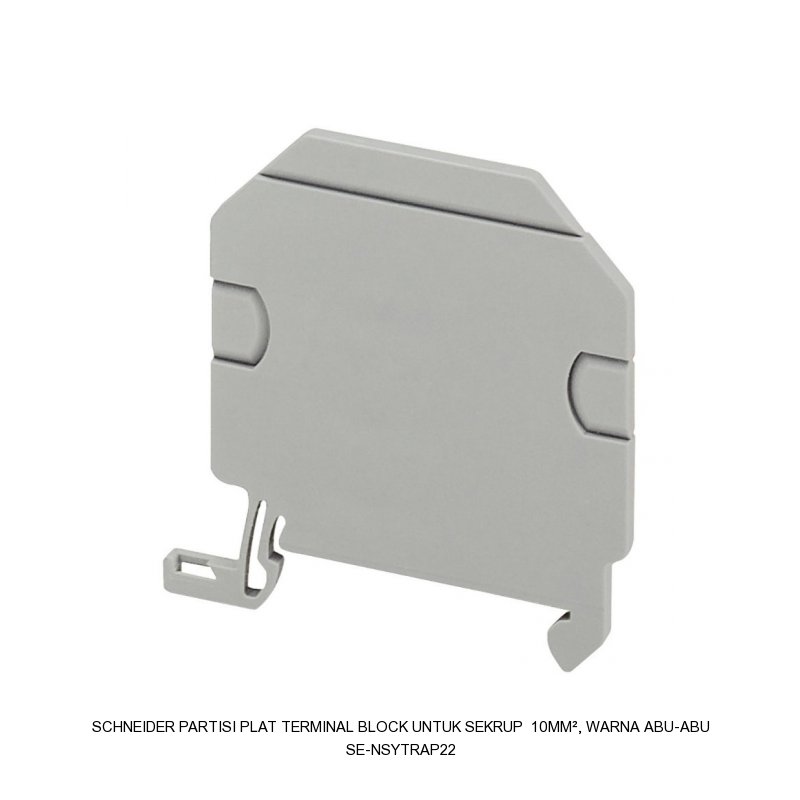 Schneider Electric Partisi PLatterminal block untuk sekrup 2,5mm², warna abu-abu