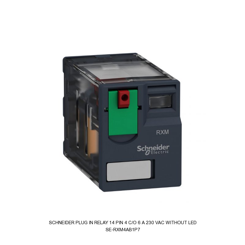 Schneider Electric PLUG IN RELAY 14 PIN 4 C/O 6 A 230 VAC WITHOUT LED
