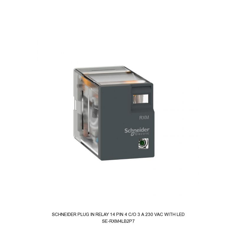 Schneider Electric PLUG IN RELAY 14 PIN 4 C/O 3 A 230 VAC WITH LED