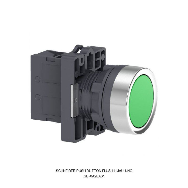 Schneider Electric PUSH BUTTON FLUSH HIJAU 1/NO