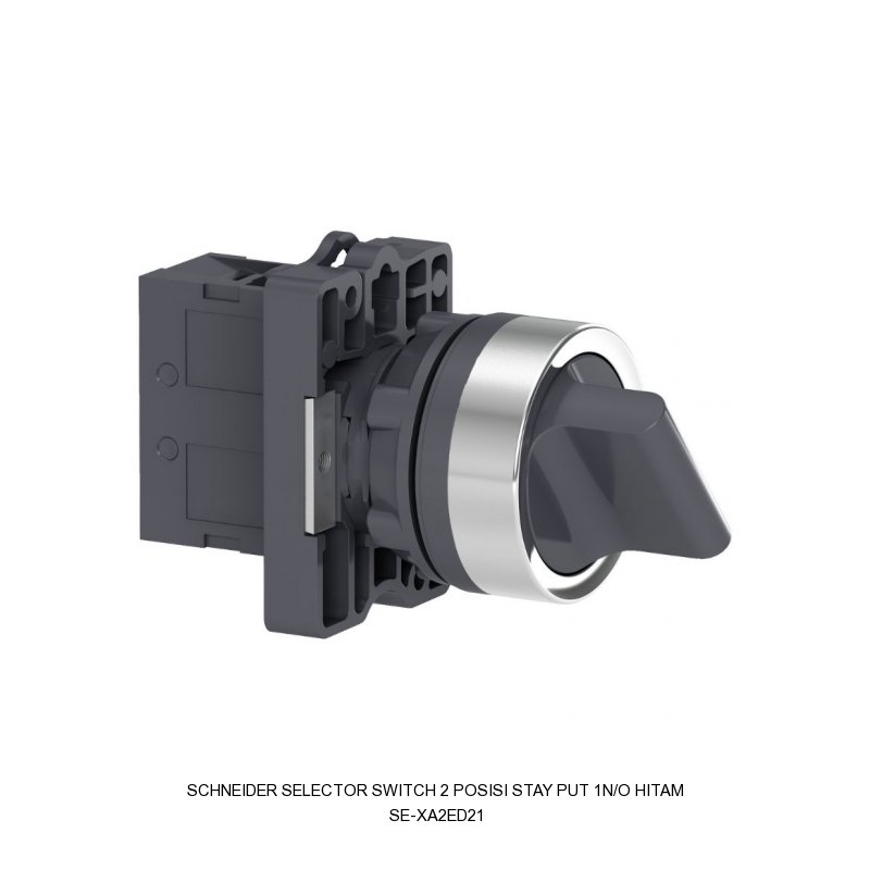 Schneider Electric SELECTOR SWITCH 2 POSISI STAY PUT 1N/O HITAM