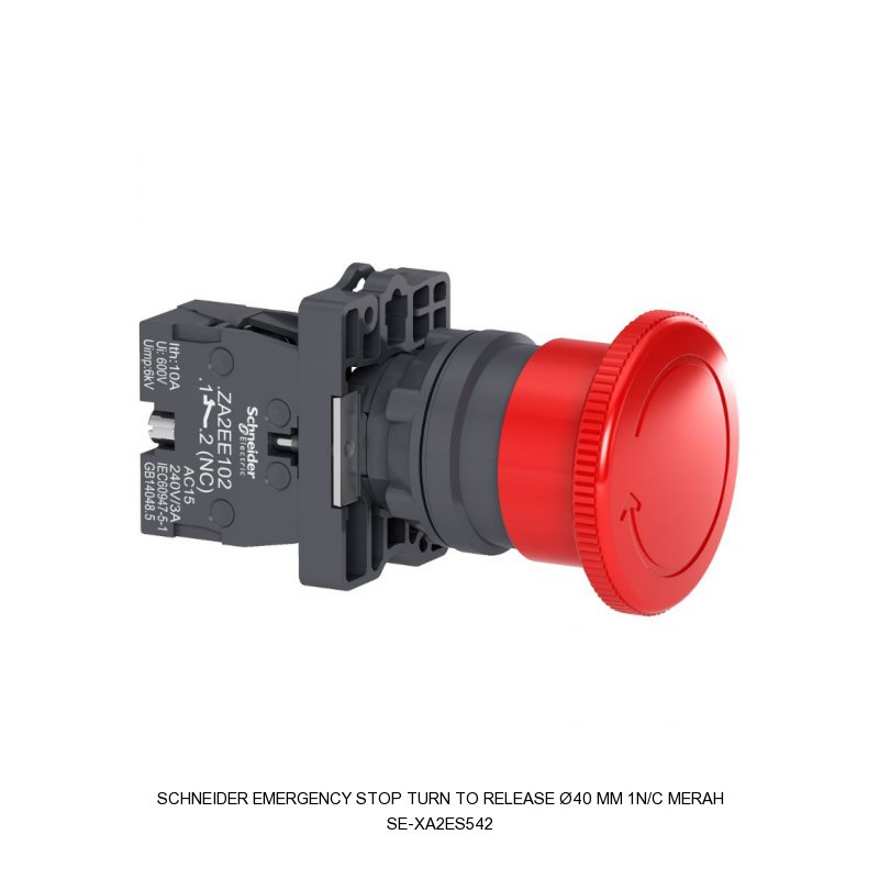Schneider Electric EMERGENCY STOP Turn to release ร40 mm 1N/C MERAH