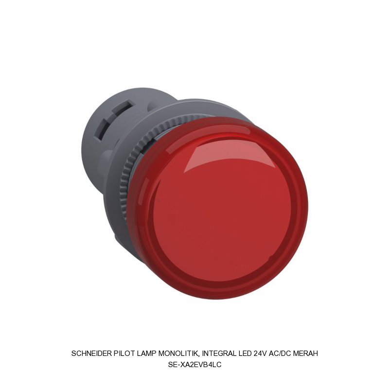 Schneider Electric PILOT LAMP Monolitik, Integral LED 24V AC/DC MERAH