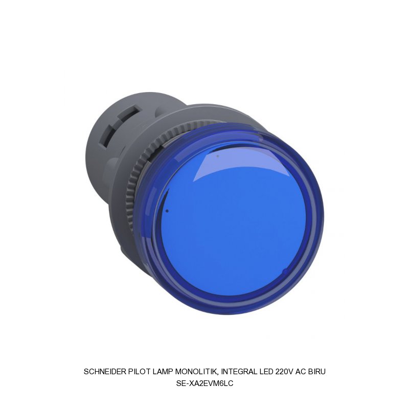 Schneider Electric PILOT LAMP Monolitik, Integral LED 220V AC BIRU