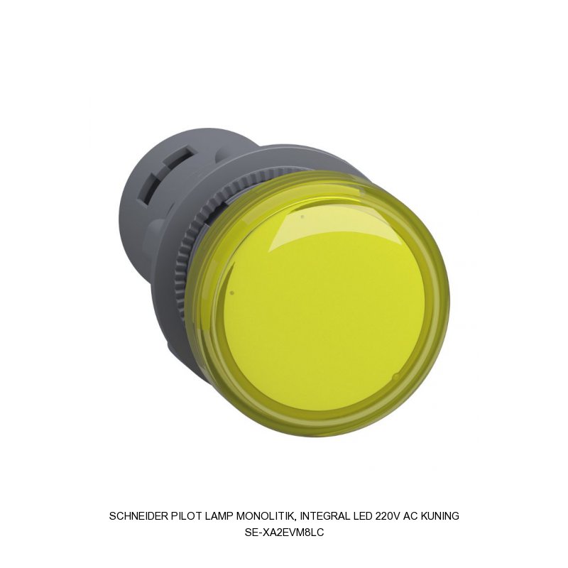 Schneider Electric PILOT LAMP Monolitik, Integral LED 220V AC KUNING