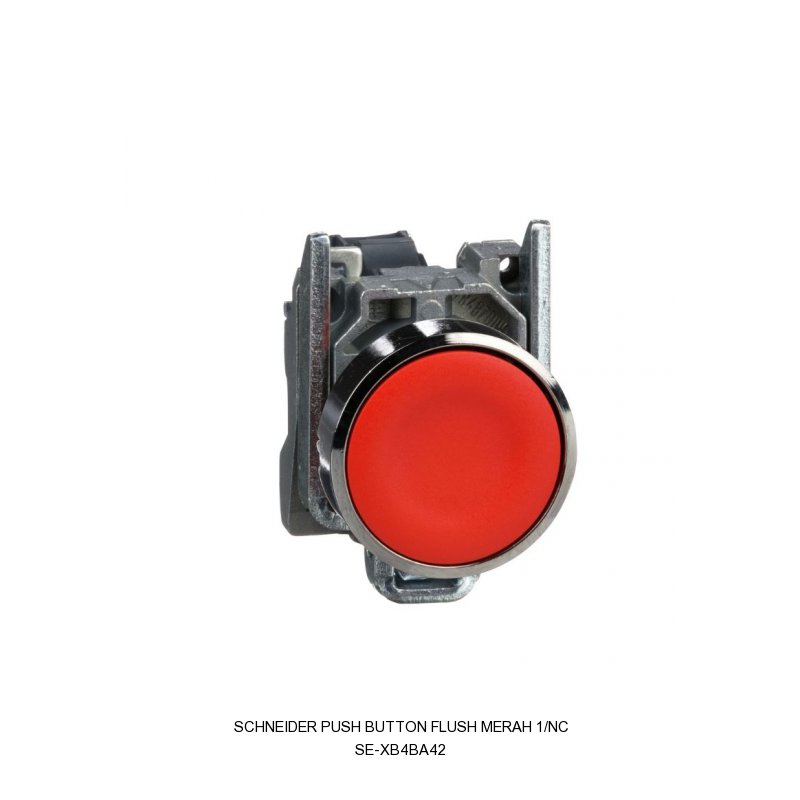 Schneider Electric PUSH BUTTON FLUSH MERAH 1/NC