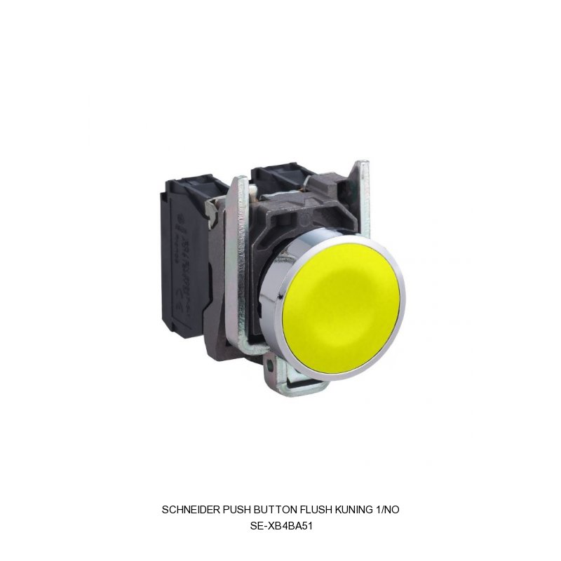 Schneider Electric PUSH BUTTON FLUSH KUNING 1/NO