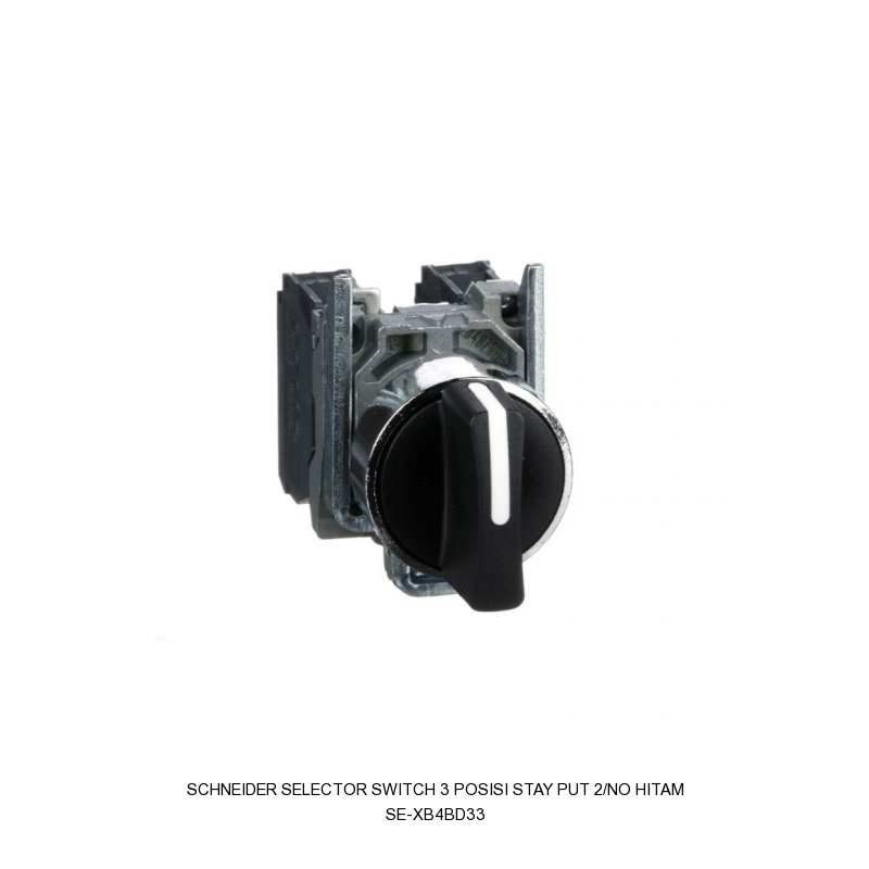 Schneider Electric SELECTOR SWITCH 3 POSISI STAY PUT 2/NO HITAM