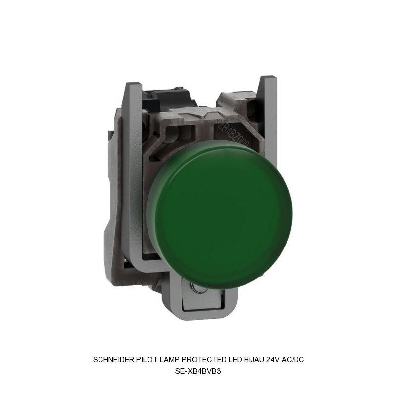 Schneider Electric PILOT LAMP PROTECTED LED HIJAU 24V AC/DC