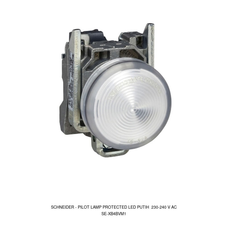 Schneider Electric PILOT LAMP PROTECTED LED PUTIH 230-240 V AC