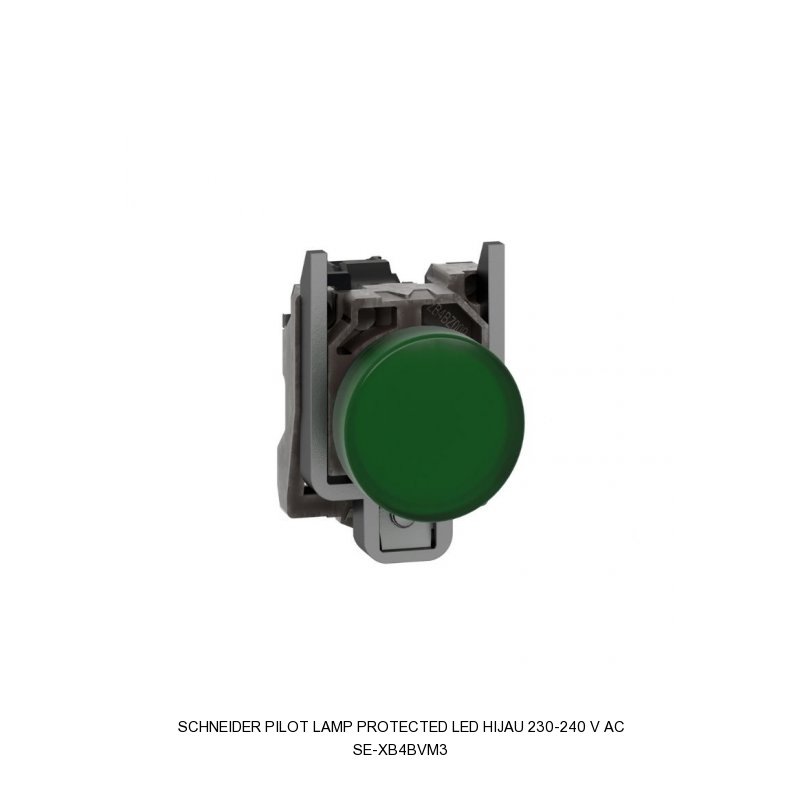 Schneider Electric PILOT LAMP PROTECTED LED HIJAU 230-240 V AC