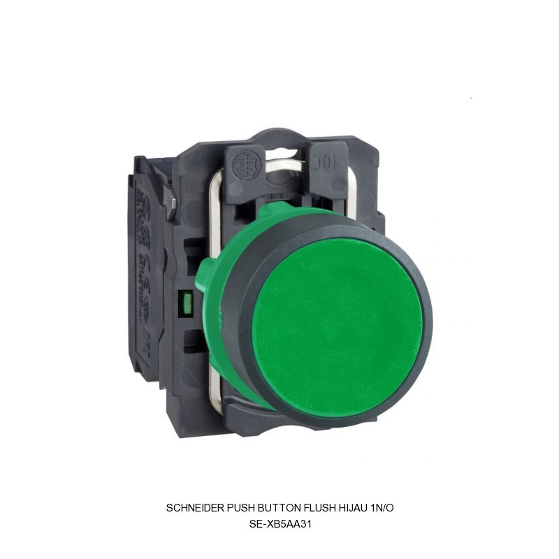 Schneider Electric PUSH BUTTON FLUSH HIJAU 1N/O