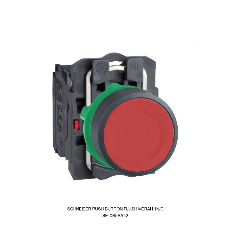 Schneider Electric PUSH BUTTON FLUSH MERAH 1N/C