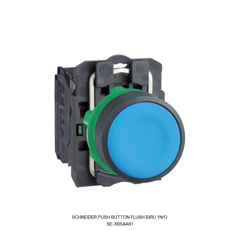 Schneider Electric PUSH BUTTON FLUSH BIRU 1N/O