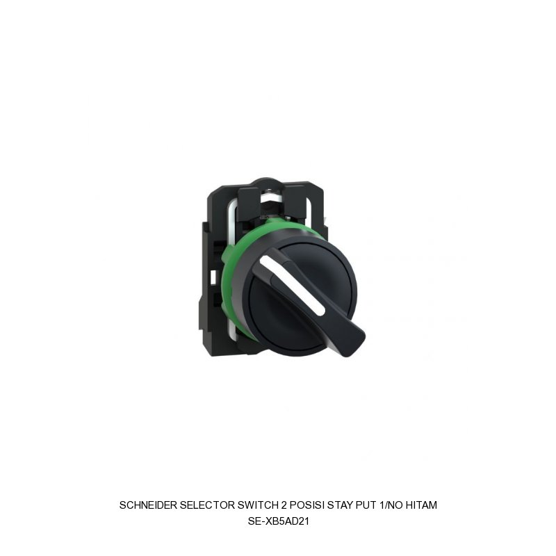 Schneider Electric SELECTOR SWITCH 2 POSISI STAY PUT 1/NO HITAM