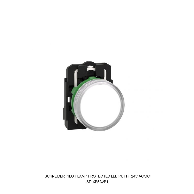 Schneider Electric PILOT LAMP PROTECTED LED PUTIH 24V AC/DC