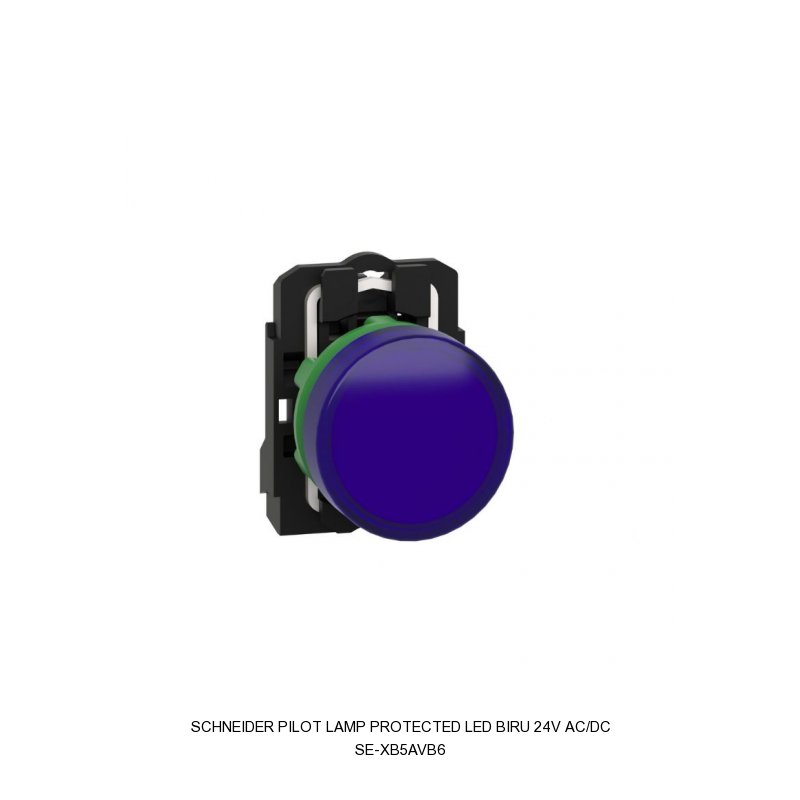 Schneider Electric PILOT LAMP PROTECTED LED BIRU 24V AC/DC