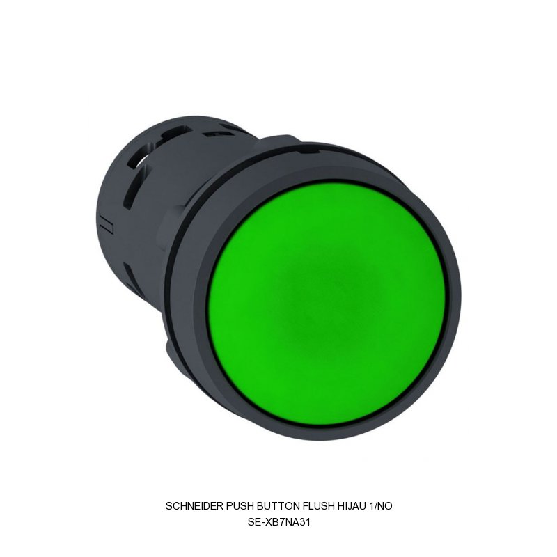 Schneider Electric PUSH BUTTON FLUSH HIJAU 1/NO
