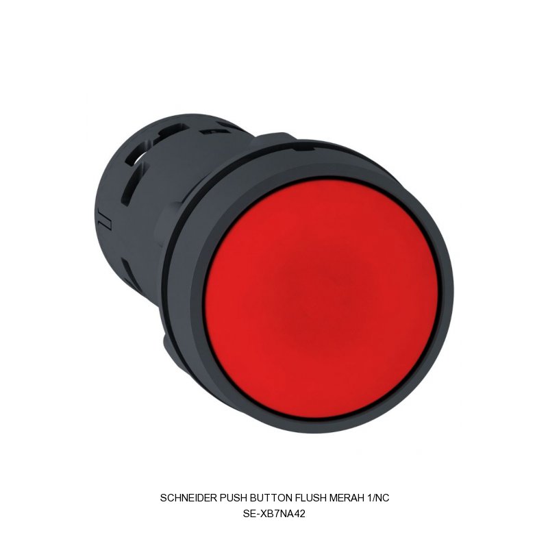 Schneider Electric PUSH BUTTON FLUSH MERAH 1/NC