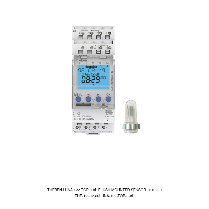 Theben Theben Luna 122 TOP 3 AL Flush Mounted Sensor 1210230