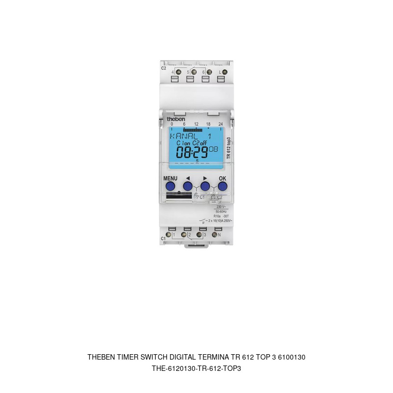 Theben Theben Timer Switch digital Termina TR 612 TOP 3 6100130
